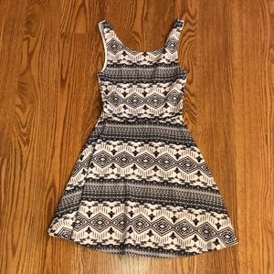 Size 2 H&M Aztec Print A-Line Dress